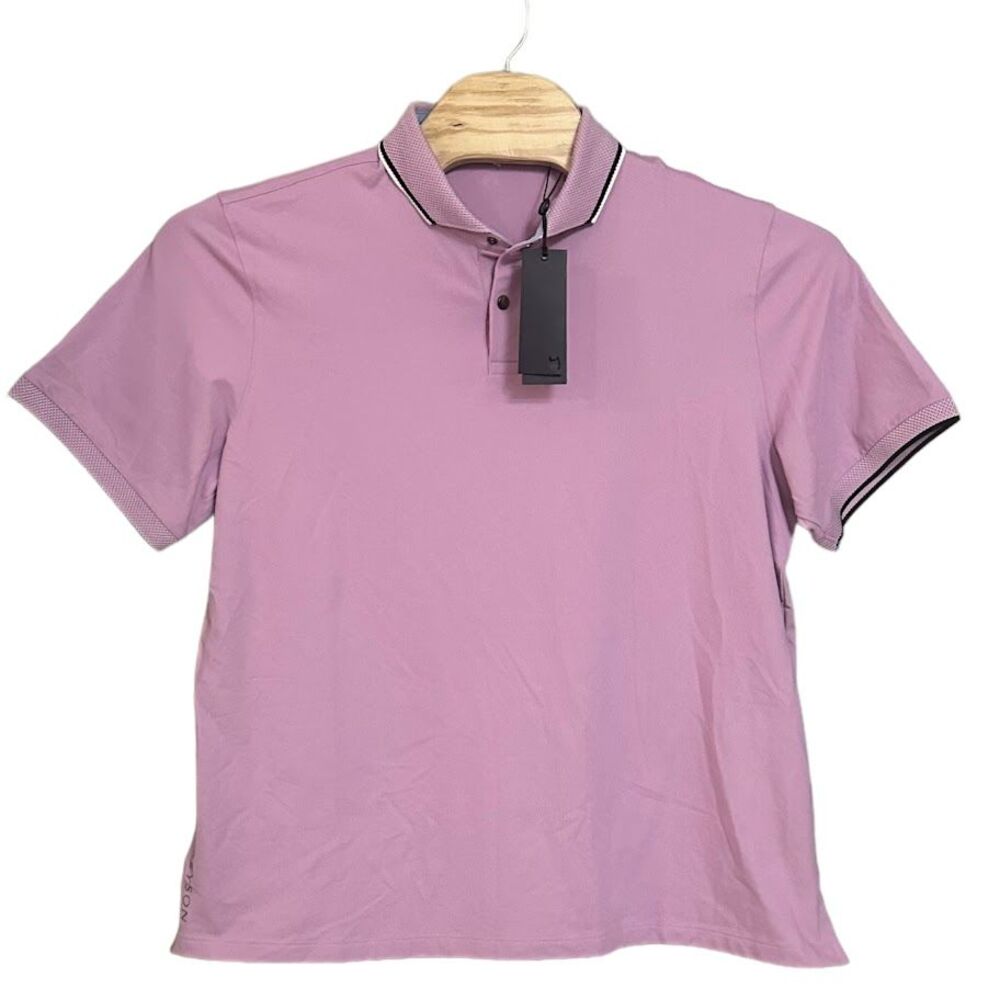 New w/ Tags Greyson Mauve Pink‎ Nylon Pima Cotton Cherokee Tennis Polo Mens XL